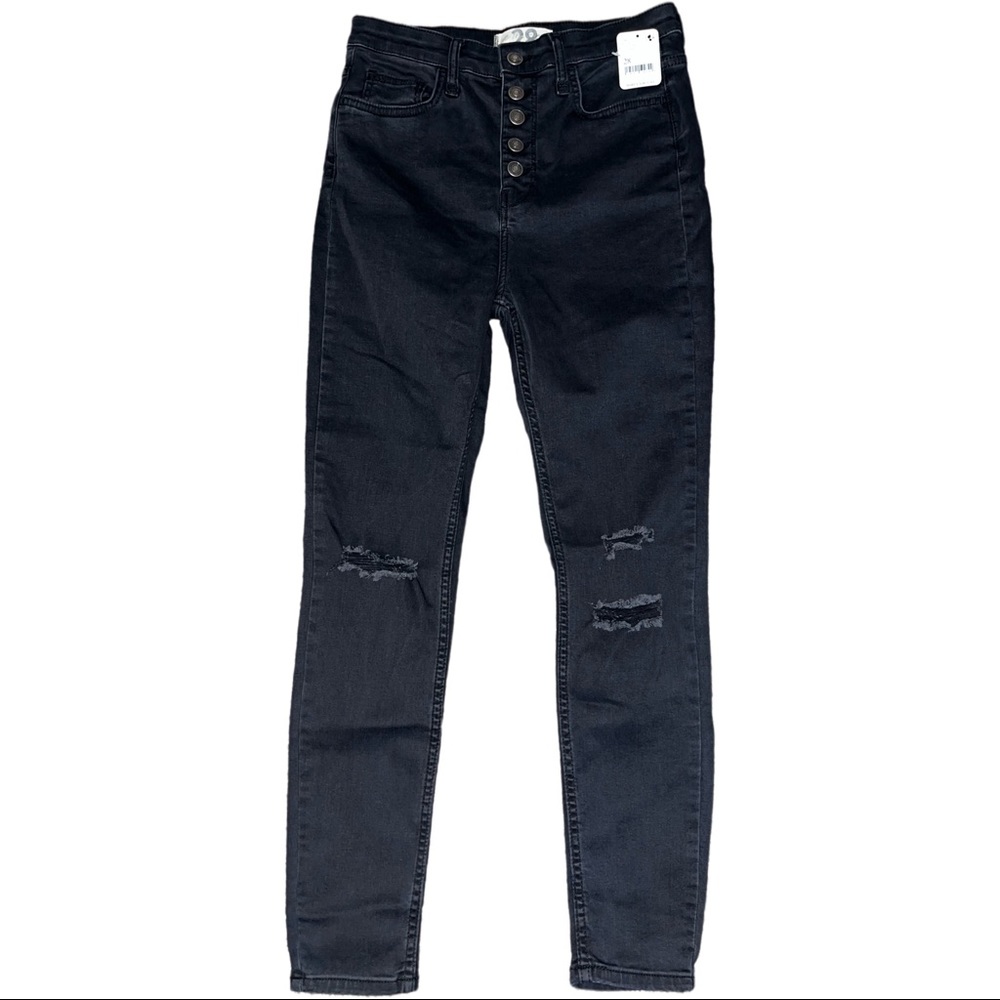 Free People Sabrina Distressed Super Skinny Jeans size 28